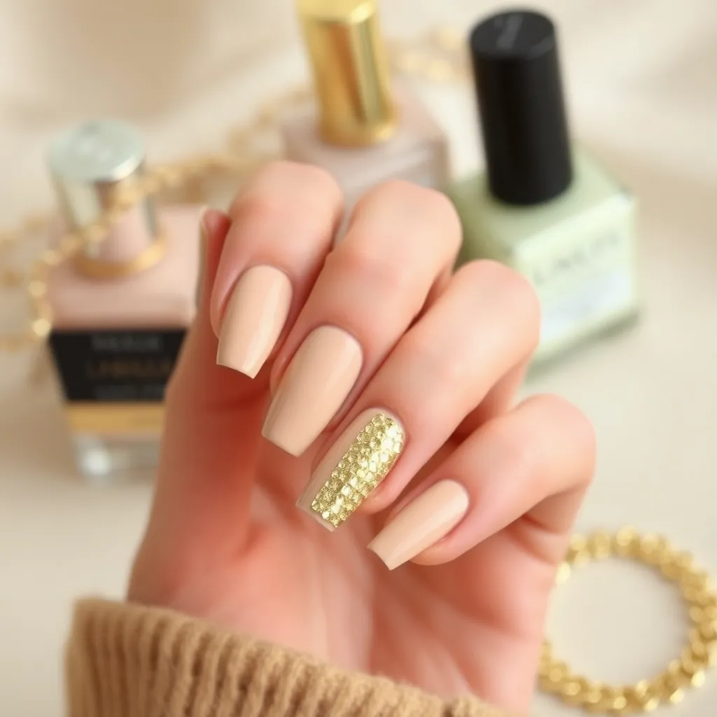 Paznokcie ze złotym akcentem – poradnik stylizacji
