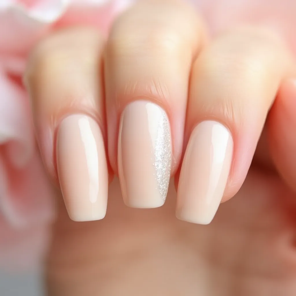 Beżowe paznokcie z brokatem – inspiracje i porady