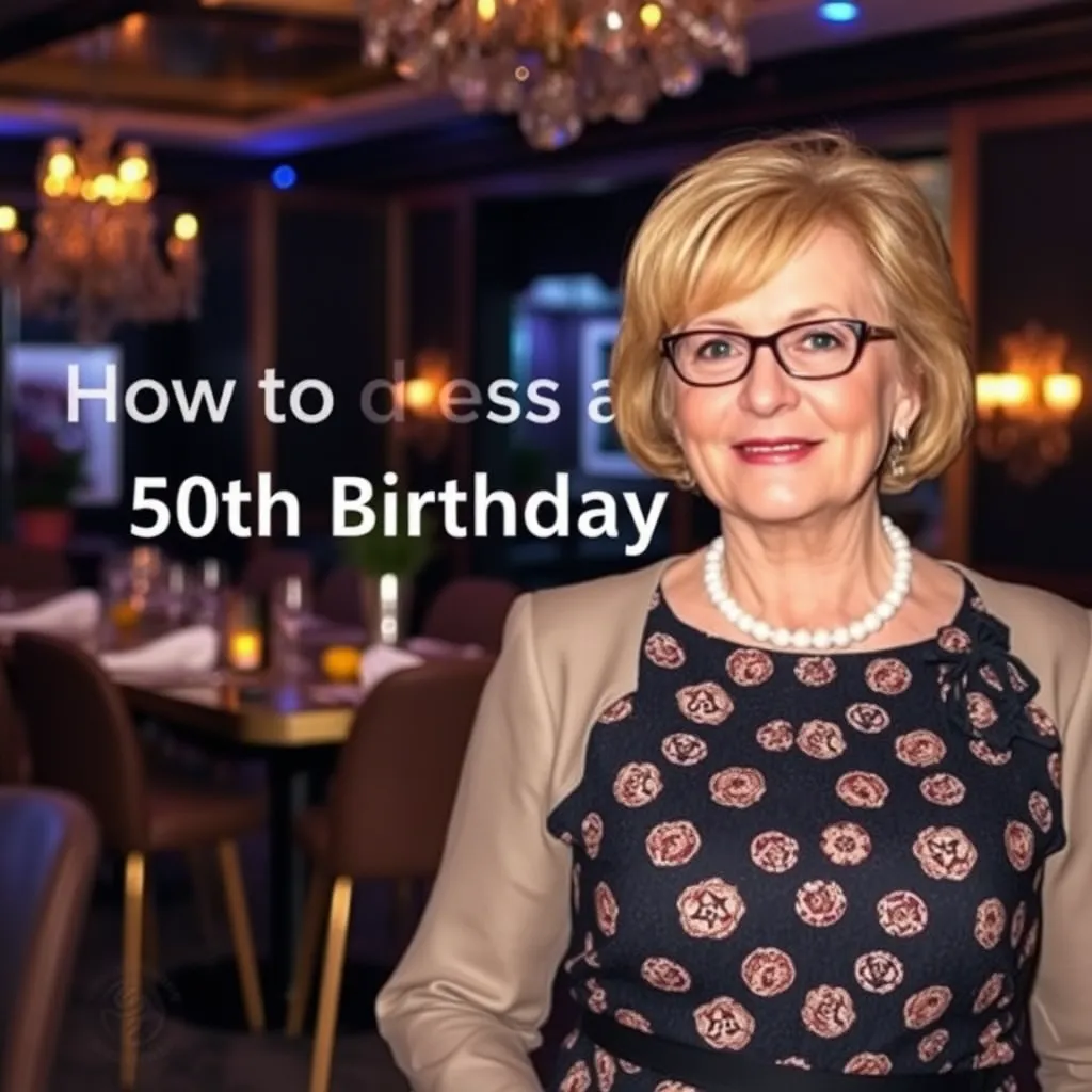 Jak ubrać się na 50 urodziny w lokalu?