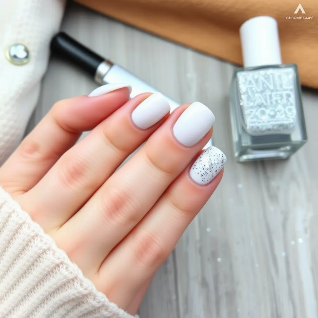 Mleczne paznokcie z brokatem – jak osiągnąć ten efekt?